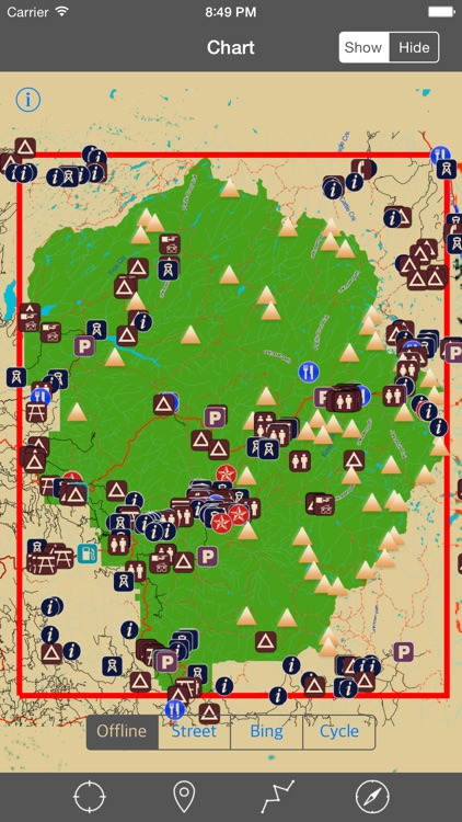 Yosemite National Park – GPS Offline Map Navigator