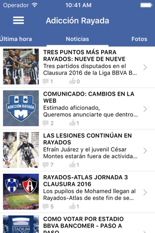 Adicción Rayada - "para fans del CF Monterrey" screenshot 2