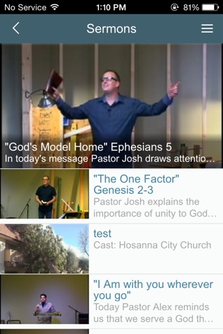 Hosanna City Church App screenshot 2