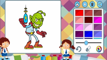 How to cancel & delete Aliens to paint - coloring book to draw space from iphone & ipad 4