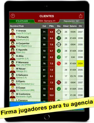 Capture d'écran 1 Juego de Agente de Futbolistas iphone