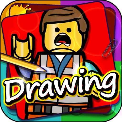 Drawing Desk the LEGO : Draw and Paint Movie Animation Coloring Book Edition