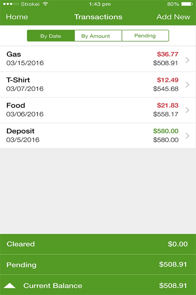 InstaFunds - Checkbook (Finances, Spending, Accounts + Pic Option) screenshot 2