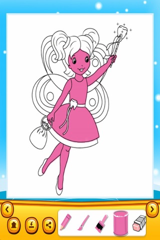 Fairy Princess Beauty Draw and Painting screenshot 2