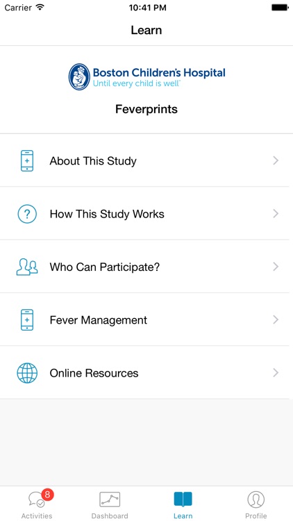 Feverprints - A study about body temperature in health and disease screenshot-4