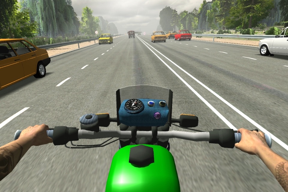 Russian Moto Traffic Rider 3D screenshot 2