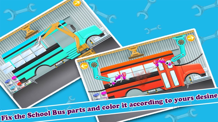 School Bus Builder Factory & Repair Simulator