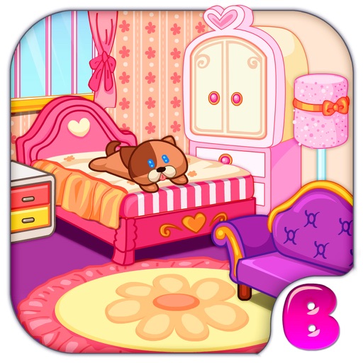 Princess bedroom - kid design icon