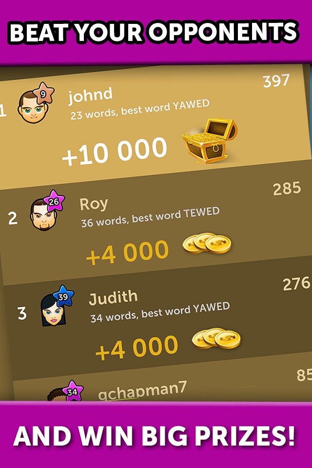 Word Warriors - Realtime Online Word Battles for 2 Players screenshot 3