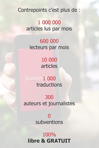 Contrepoints - journal en ligne d'actualité screenshot 2