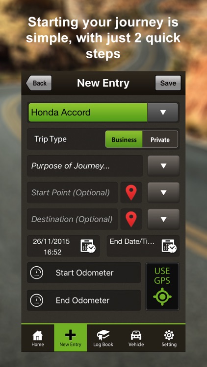 Vehicle Log Book GPS PRO