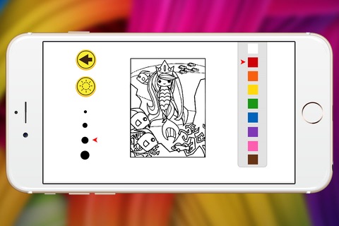 princess mermaid coloring book for fancy girl screenshot 3