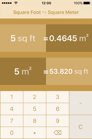 Square Feet To Square Meter screenshot 2