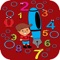 Connect the dots learn number on your iPhone or iPad in this virtual writing practical