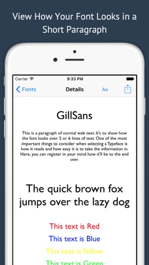 Font Viewer Premium - The Typeface Font Book for Designers &(圖2)-速報App