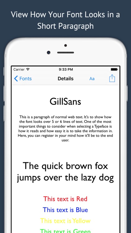 Font Viewer Premium - The Typeface Font Book for Designers & Artists