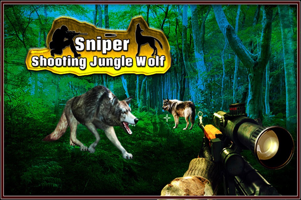 Sniper Shooting Jungle Wolf screenshot 3