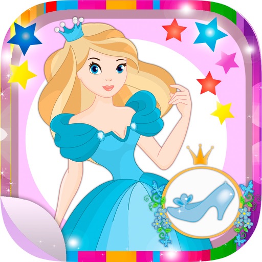 Cinderella stickers and adhesives for photos icon