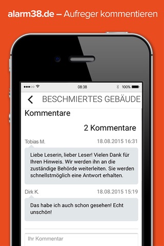alarm38.de screenshot 3
