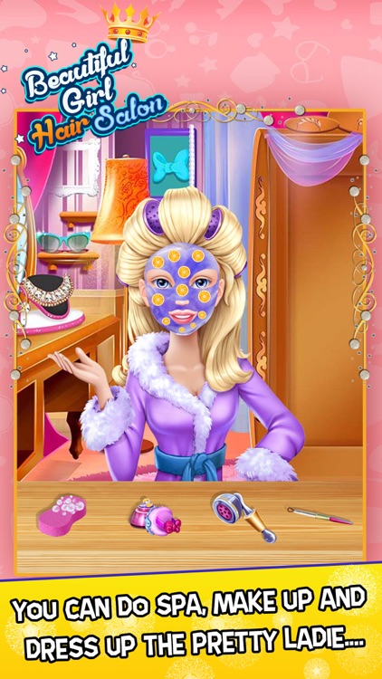 Beautiful Girl Hair Salon with Dress Up kids Game