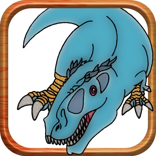 Dino super coloring book icon