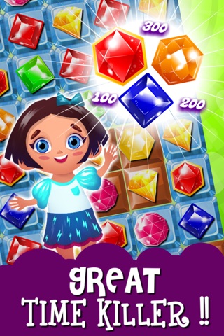 Match-3 Mania - diamond game and kids digger's quest hd free screenshot 3