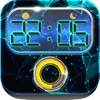 iClock – Futuristic : Alarm Clock Wallpapers , Frames and Quotes Maker For Pro