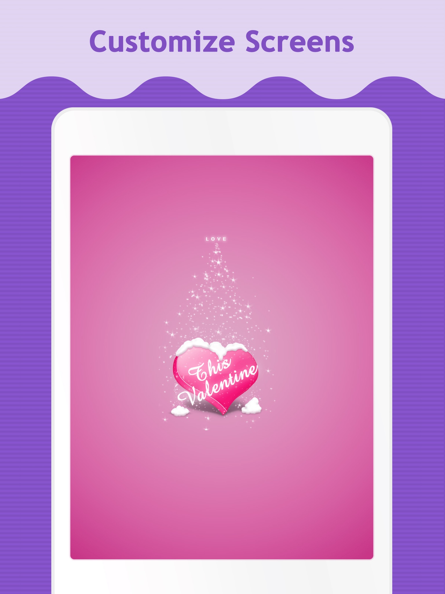 Valentine Wallpapers & Backgrounds for iPad screenshot 3