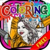 Coloring Book : Painting Pictures Celebrity Cartoon  Free Edition