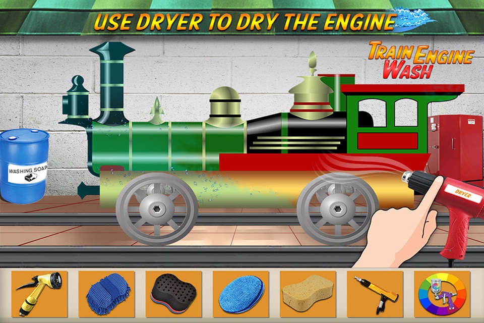 Train Engine Wash : Toddler Train Sim screenshot 3