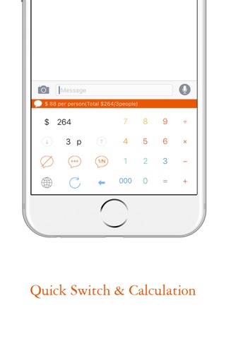 Go Dutch - Calculator in Chat, Today Calculator screenshot 2