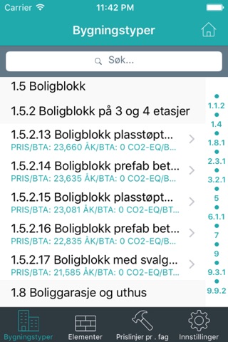 Norsk Prisbok screenshot 2