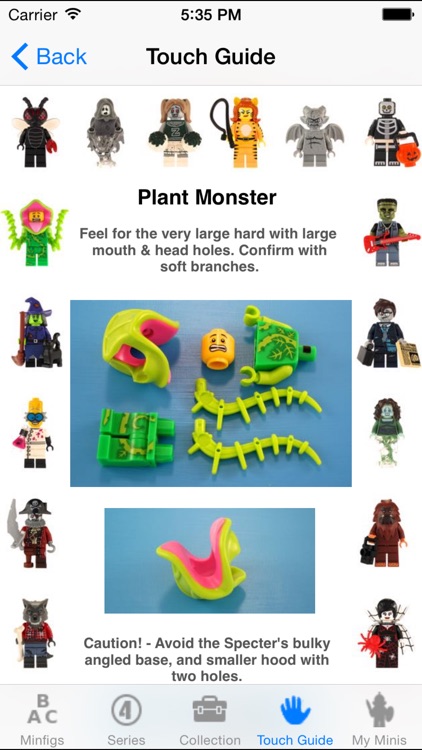 MyMinis - Lego Minifig Collector with Touch Guide