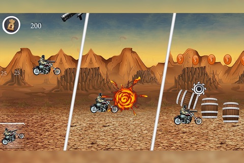 Biker Ninja:Quick Gun Escape Pro screenshot 3