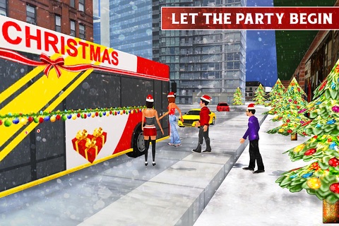 Christmas Party Bus Driver 3d – Real City Transporter Simulation Game screenshot 4
