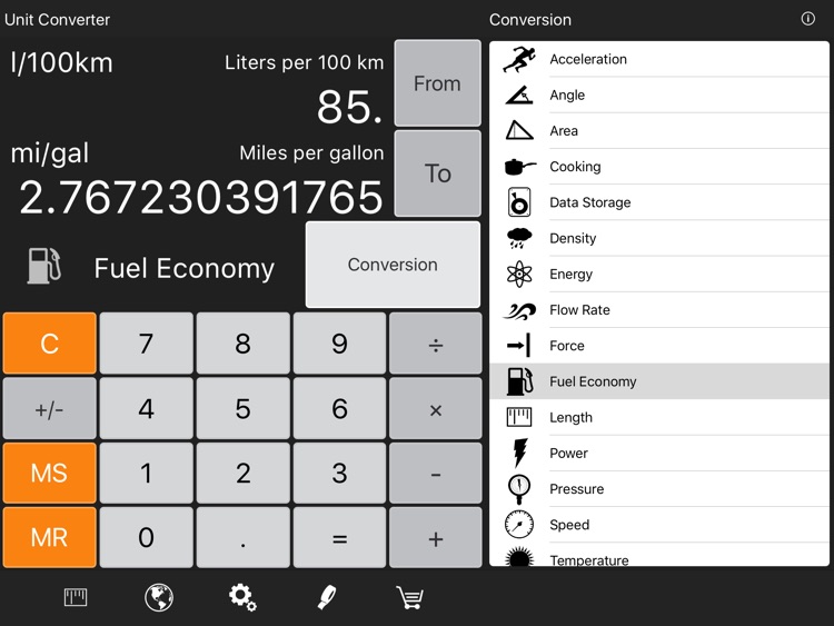 Converter Pro HD Free - Unit & Currency Conversion Calculator