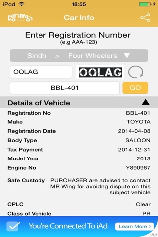 Car Registration Info screenshot 4