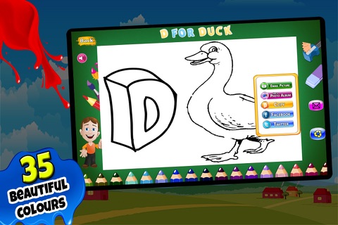 ABC Coloring Pages for Kids screenshot 4