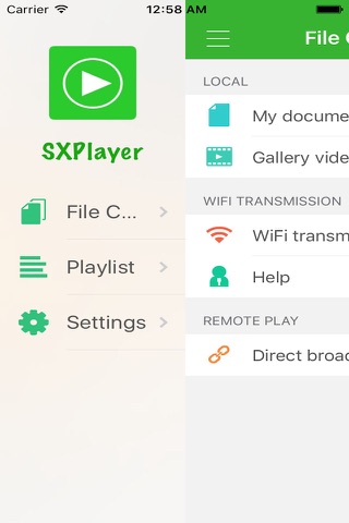 SXPlayer Free - Universal Player, WiFi trans screenshot 2