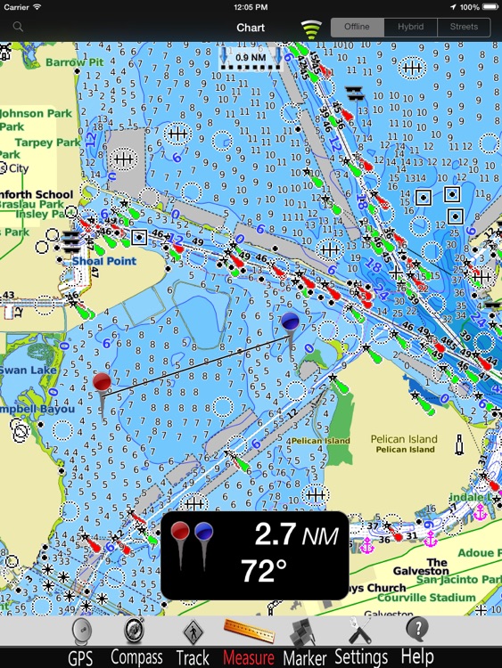 Texas GPS Nautical Charts Pro