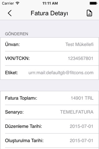 FIT e-Fatura screenshot 4