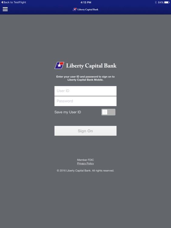 Liberty Capital Bank for iPad