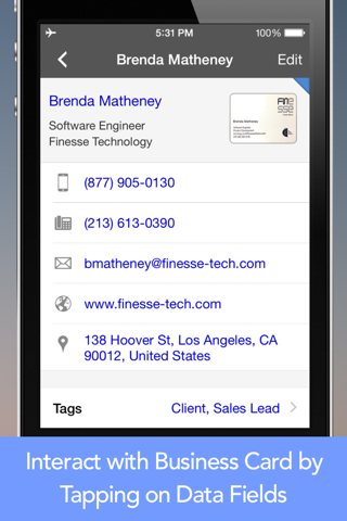 CardWiz: Business Card Reader screenshot 3