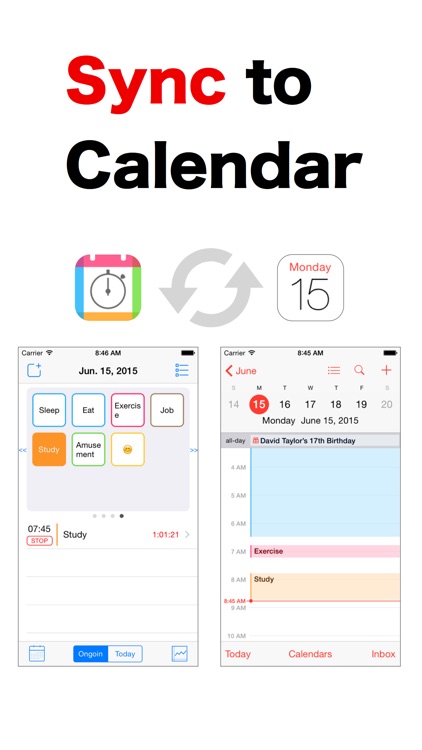 LogCalendar - Time Tracker, Recording to Calendar