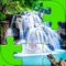 Waterfall Jigsaw Puzzle Game - Create Nature Picture By Moving And Matching Items