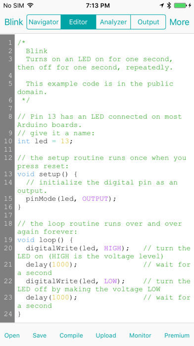 How to cancel & delete ArduinoCode - Arduino IDE (Compiler, Uploader & Serial Monitor) from iphone & ipad 1