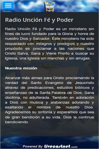 Radio Uncion Fe y Poder screenshot 4