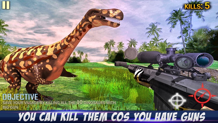 Dino Hunting Survival Game 3D - Hungry Dinosaur in African Jungle