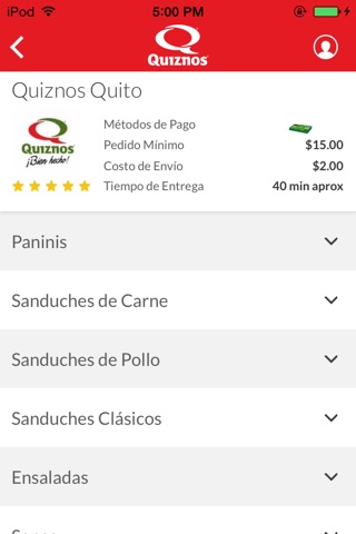 Quiznos screenshot 4