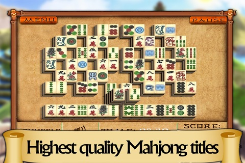 Mahjong Chinese Great Wall Gold Free screenshot 2